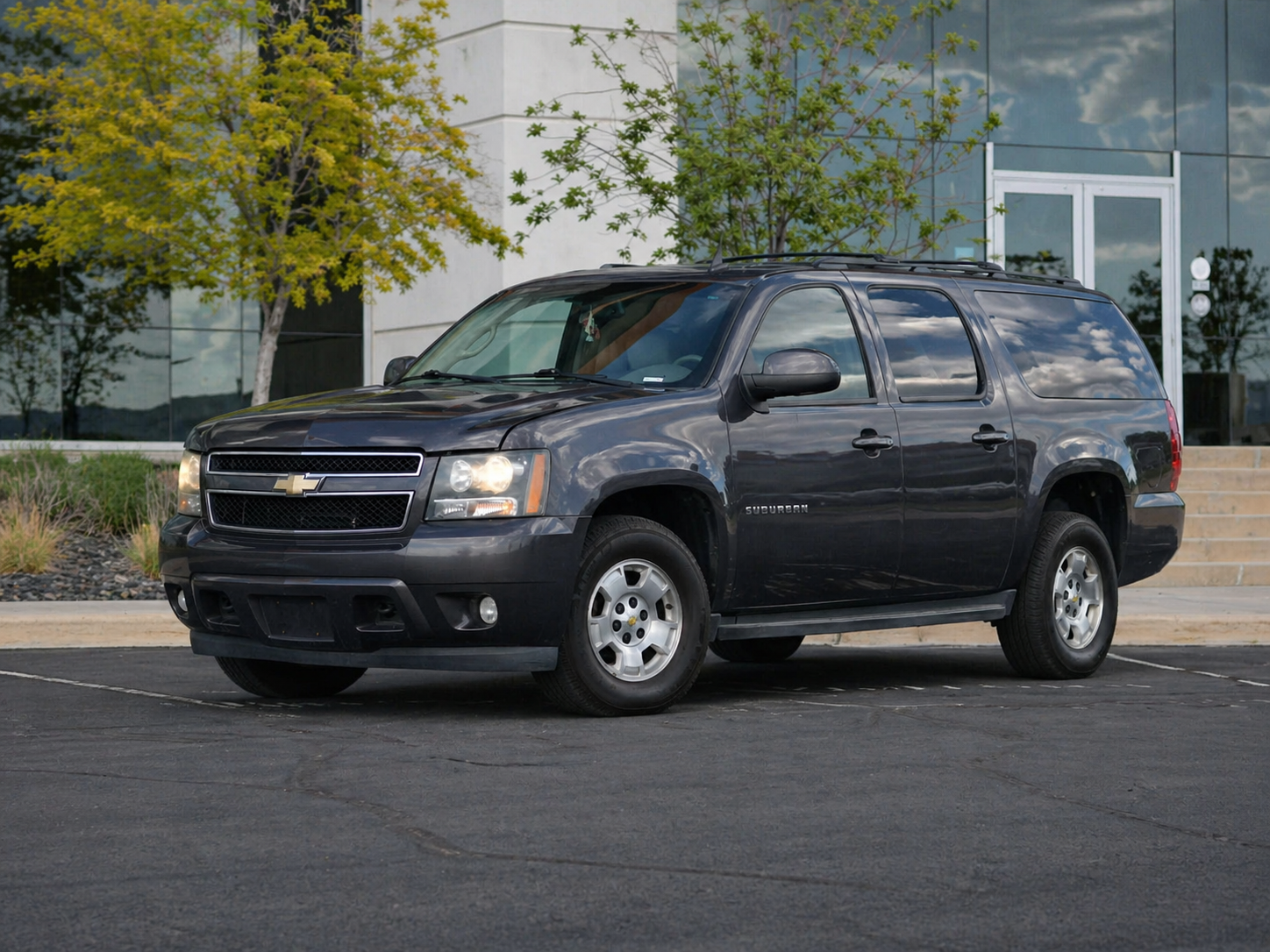 Private luxury SUV ready for a long-distance ride